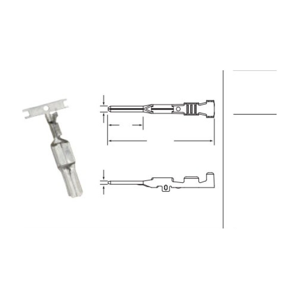 MR-050-TS-U Series - 1.3 mm Unsealed Automotive Connectors