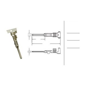 MR-060-SUPERSEAL-S automotive connector - dimensioned outline drawing
