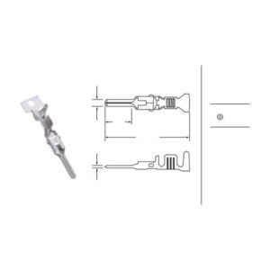 MR-070-VB-U automotive connector - dimensioned outline drawing
