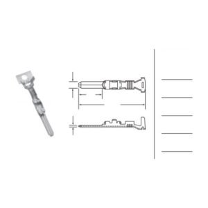 MR-090-HM-S automotive connector - dimensioned outline drawing