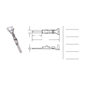 MR-090-MT-S automotive connector - dimensioned outline drawing