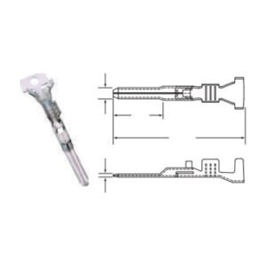 MR-090-NMWP-S automotive connector - dimensioned outline drawing
