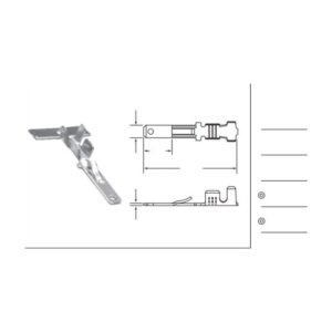 MR-110-A automotive connector - dimensioned outline drawing