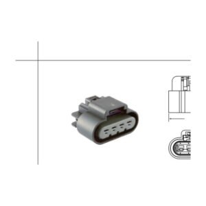 MR-110-GT-S automotive connector - dimensioned outline drawing