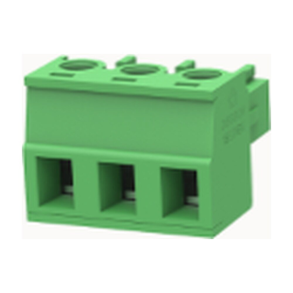 Euro Jack, Male Plug, 3-Position, 5.08mm Pitch, Screw Termination MR-15EDGK-5.08-03P-14-00A(H)