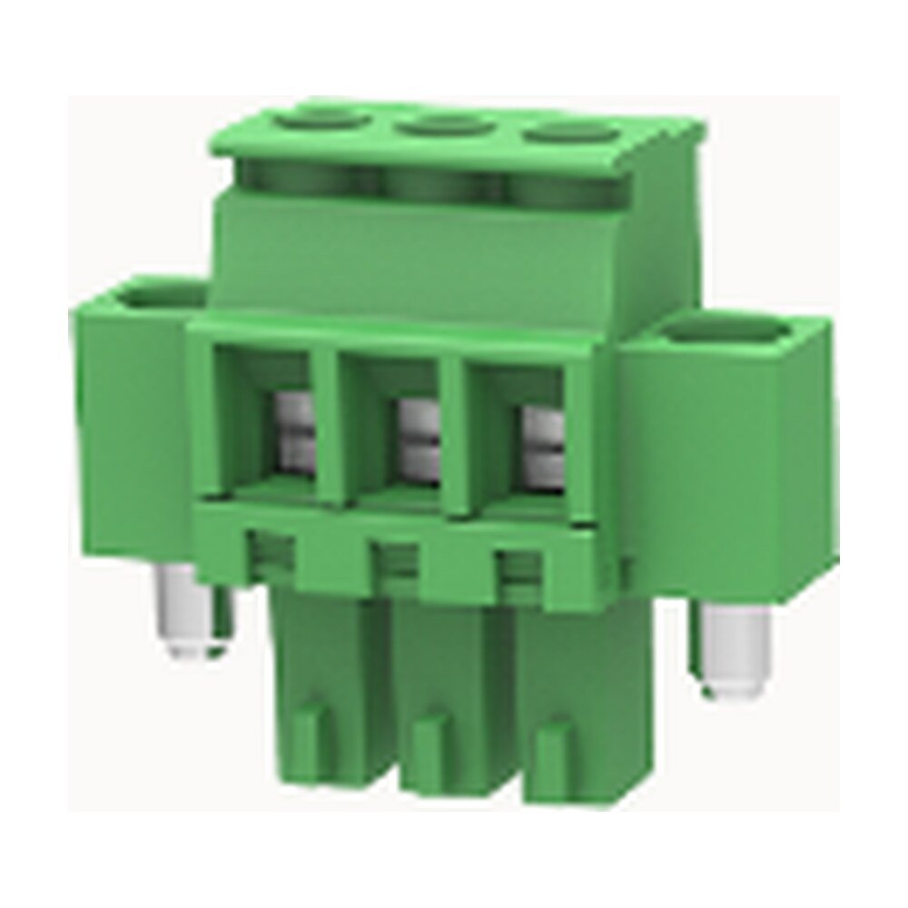 Euro Jack, Male Plug, 3-Position, 3.81mm Pitch, Screw Termination MR-15EDGKAM-3.81-03P-14-100A(H)