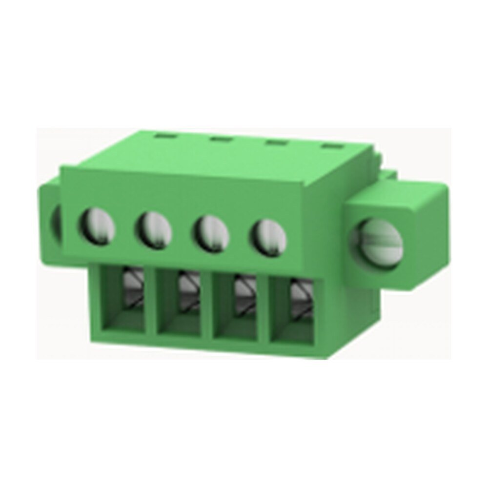 Euro Jack, Male Plug, 4-Position, 3.81mm Pitch, Screw Termination MR-15EDGKCM-3.81-04P-14-00A(H)