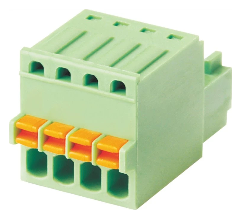 Euro Jack, Male Plug, 3-Position, 2.5mm Pitch, Push-in Spring Termination MR-15EDGKD-2.5-03P-14-00A(H)