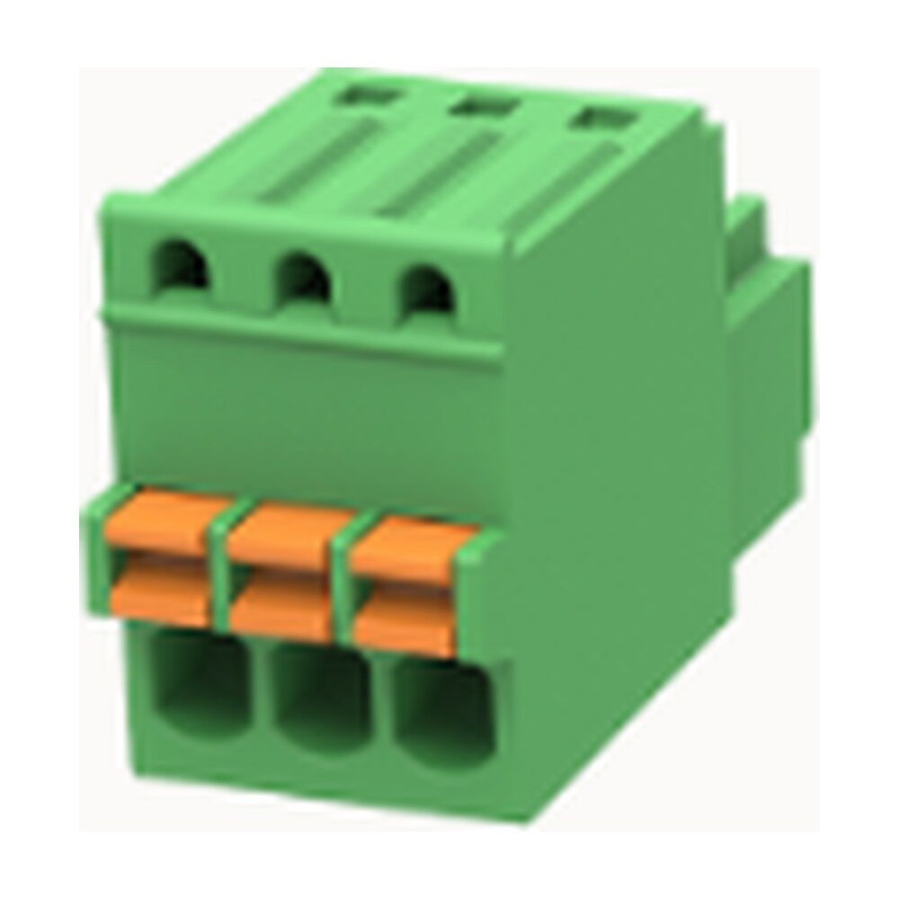Euro Jack, Male Plug, 3-Position, 2.5mm Pitch, Push-in Spring Termination MR-15EDGKD-2.5-03P-14-00A(H)