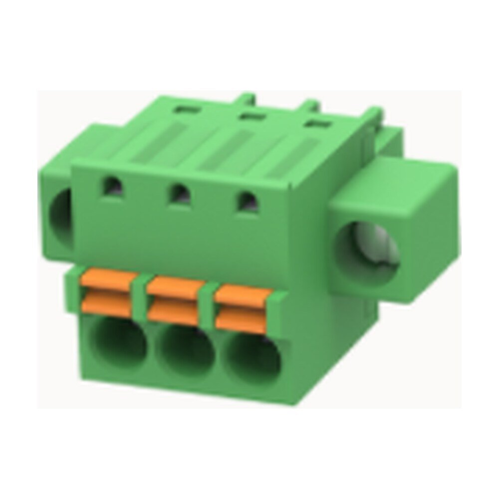 Euro Jack, Male Plug, 3-Position, 3.81mm Pitch, Push-in Spring Termination MR-15EDGKDM-3.81-03P-14-00A(H)