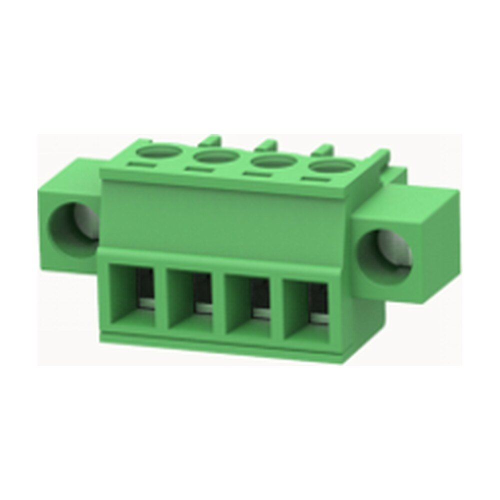 Euro Jack, Male Plug, 4-Position, 3.81mm Pitch, Screw Termination MR-15EDGKM-3.81-04P-14-00A(H)