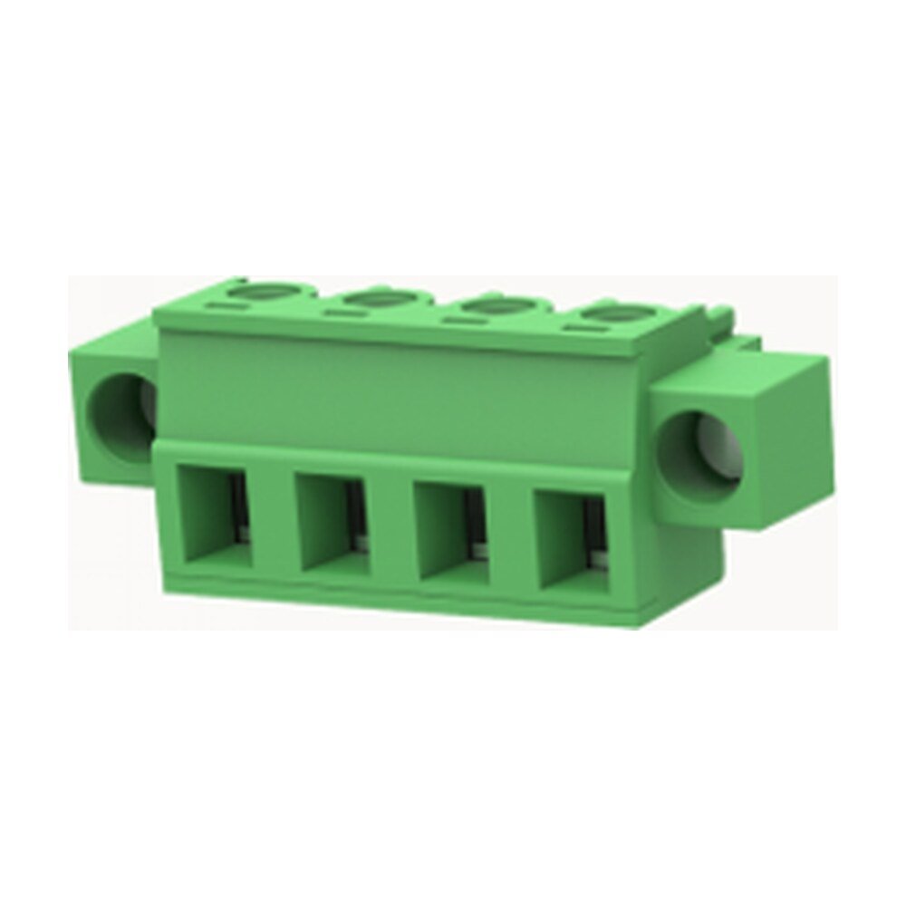 Euro Jack, Male Plug, 4-Position, 5.08mm Pitch, Screw Termination MR-15EDGKM-5.08-04P-14-00A(H)