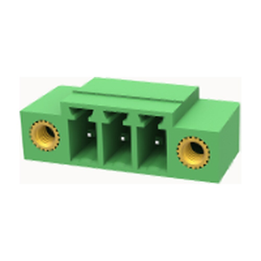 Euro Jack, Female Socket, 3-Position, 3.81mm Pitch, Solder Termination MR-15EDGRM-3.81-03P-14-00A(H)