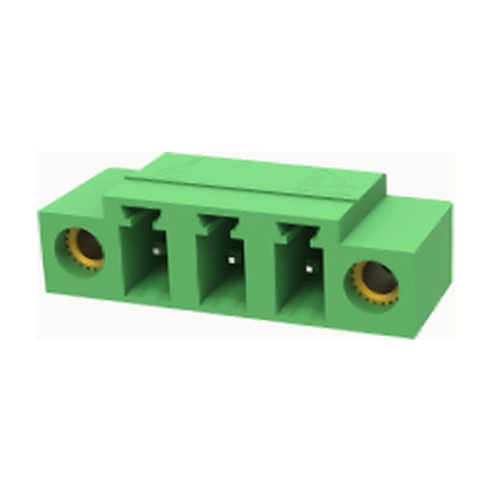 Euro Jack, Female Socket, 3-Position, 5.08mm Pitch, Solder Termination MR-15EDGRM-5.08-03P-14-00A(H)