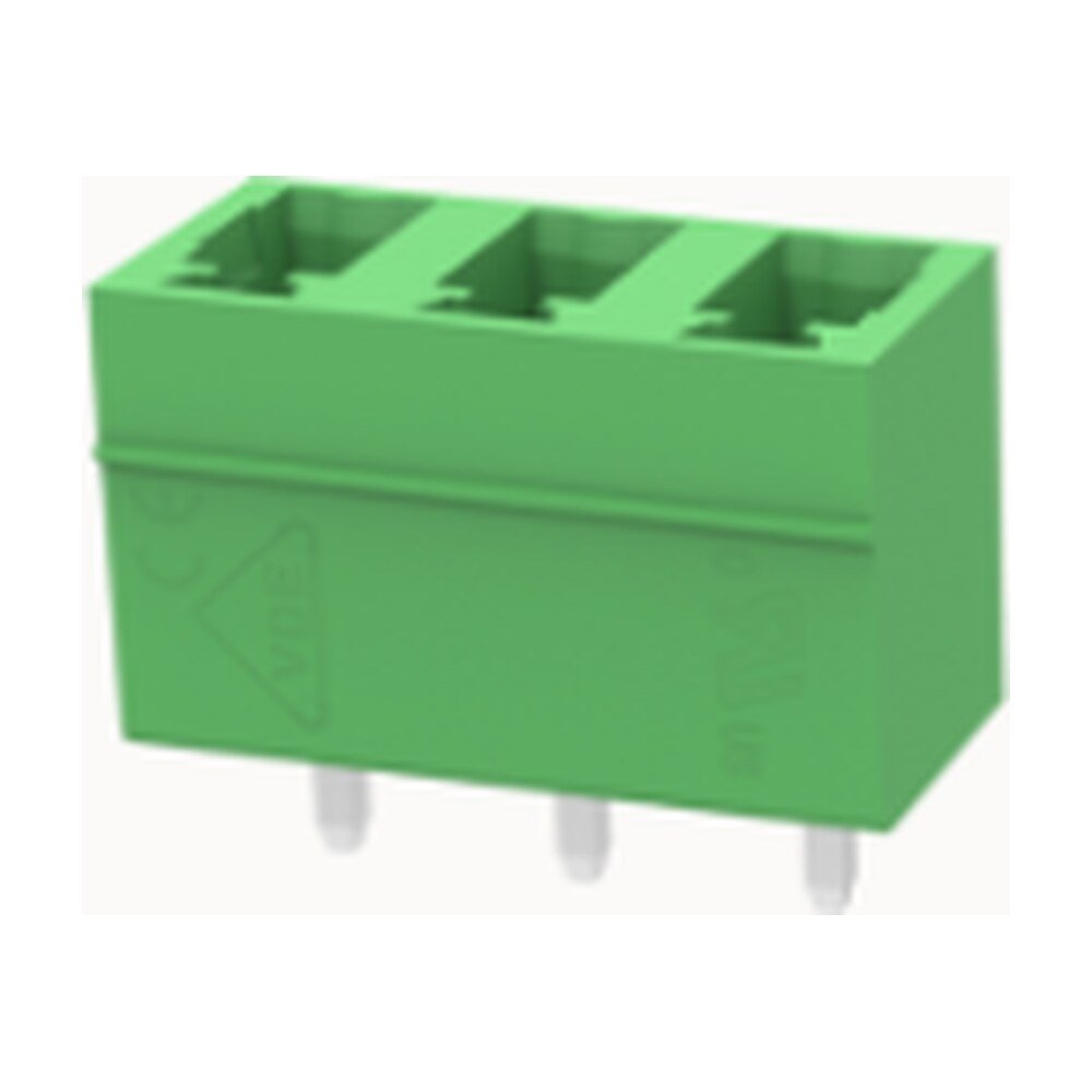 Euro Jack, Female Socket, 3-Position, 5.08mm Pitch, Solder Termination MR-15EDGVC-5.08-03P-14-00A(H)