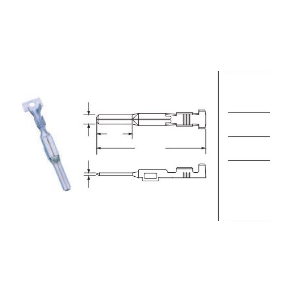 MR-187-HYBRID-U Series - 4.8 mm Unsealed Automotive Connectors