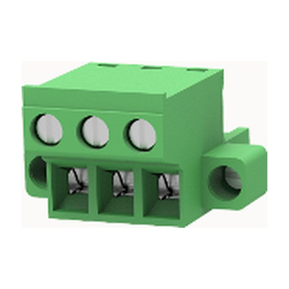 Euro Jack, Male Plug, 3-Position, 5.0mm Pitch, Screw Termination MR-2EDGKCM-5.0-03P-14-00A(H)