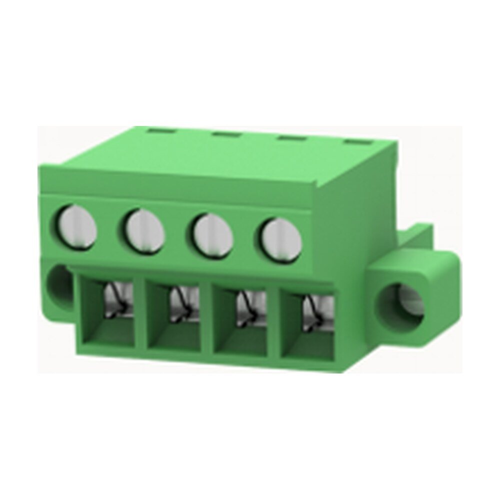 Euro Jack, Male Plug, 4-Position, 5.08mm Pitch, Screw Termination MR-2EDGKCM-5.08-04P-14-00A(H)
