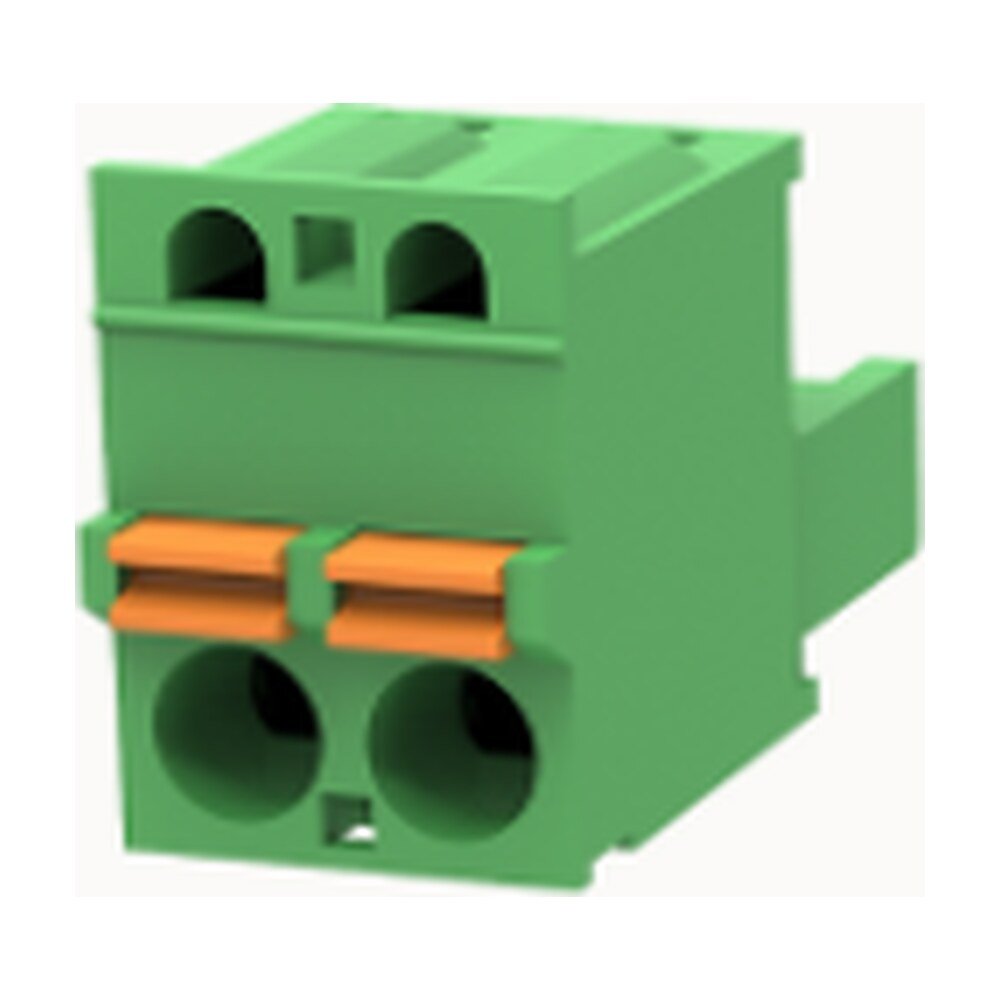 Euro Jack, Male Plug, 2-Position, 5.0mm Pitch, Push-in Spring Termination MR-2EDGKD-5.0-02P-14-00A(H)