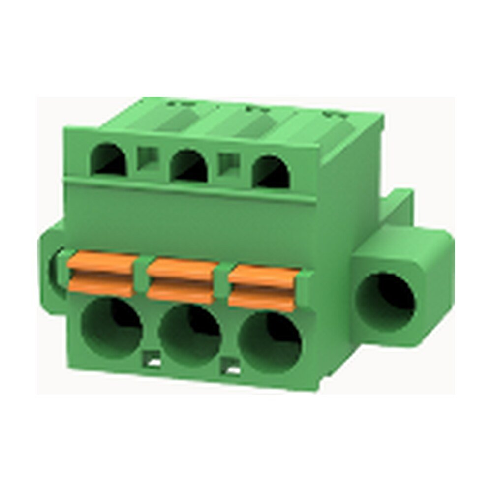 Euro Jack, Male Plug, 3-Position, 5.08mm Pitch, Push-in Spring Termination MR-2EDGKDM-5.08-03P-14-00A(H)