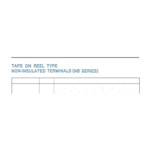 Flange Spade Terminals — dimensioned outline drawing