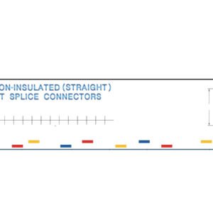 Butt Splice Connectors — dimensioned outline drawing