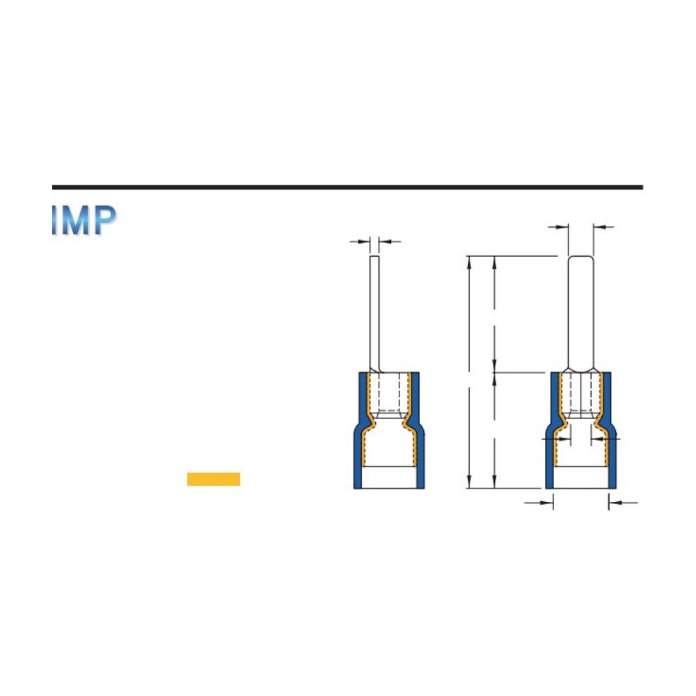 MR-DBD Series — Blade Terminals (Vinyl-insulated, double crimp with easy-entry copper sleeve)