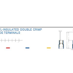 Blade Terminals — dimensioned outline drawing