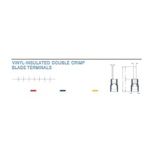 MR-DBD Series — Blade Terminals (Vinyl-insulated, double crimp with easy-entry copper sleeve)