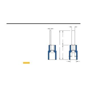 Blade Terminals — dimensioned outline drawing