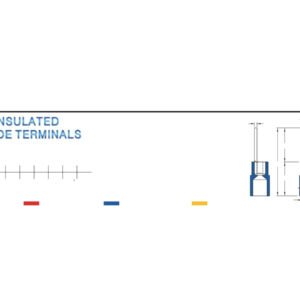 Blade Terminals — dimensioned outline drawing