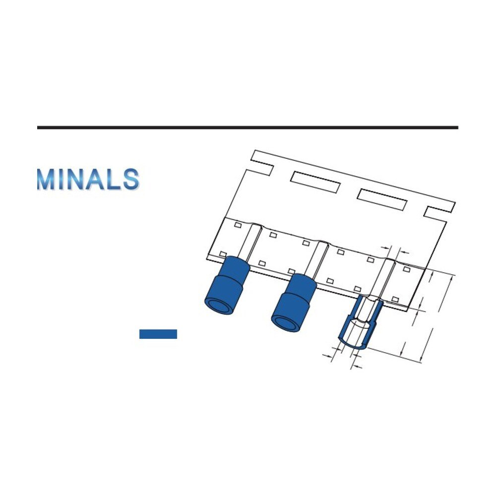 MR-DBNYB Series — Blade Terminals (Nylon-insulated, single crimp, brazed seam)
