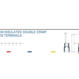 Blade Terminals — dimensioned outline drawing
