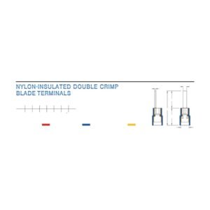 Blade Terminals — dimensioned outline drawing