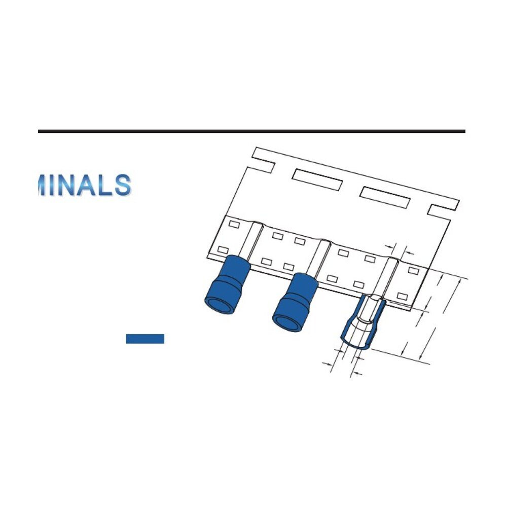 MR-DBV Series — Blade Terminals (Vinyl-insulated, single crimp)