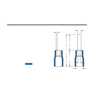 Blade Terminals — dimensioned outline drawing