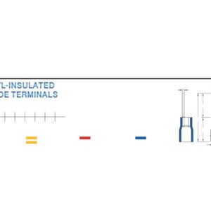 Blade Terminals — dimensioned outline drawing