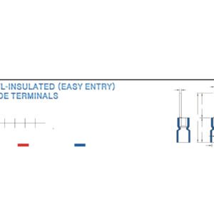 Blade Terminals — dimensioned outline drawing