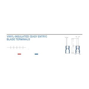 Blade Terminals — dimensioned outline drawing