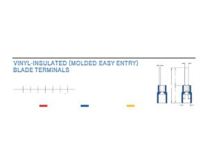 MR-DBVY Series — Blade Terminals (Vinyl-insulated (moulded easy entry))