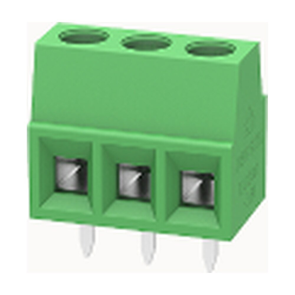 Euro Jack, Wire to Board, 3-Position, 3.81mm Pitch, Screw Termination MR-DG380-3.81-03P-14-00A(H)