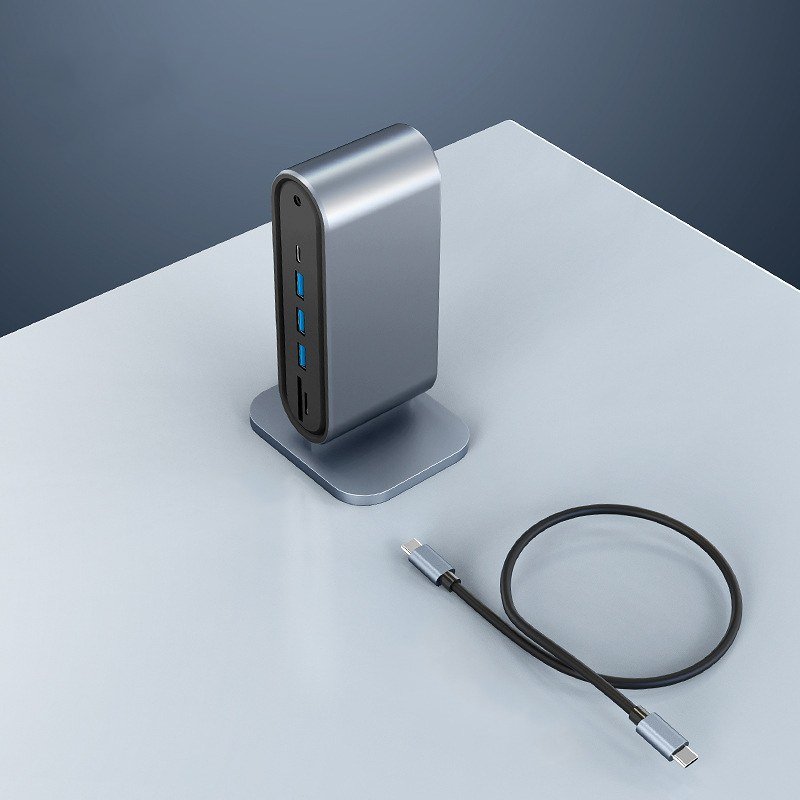 USB-C Hub 12-in-1 Vertical Multifunction Docking Station - MR-DOCK-01