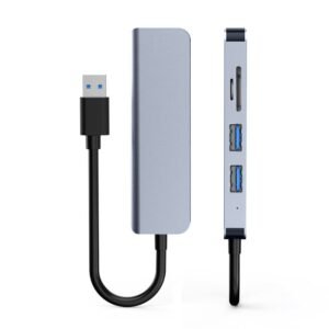 USB-C 5-in-1 Docking Station, USB 3.0 Hub with SD and TF Reader - MR-DOCK-04
