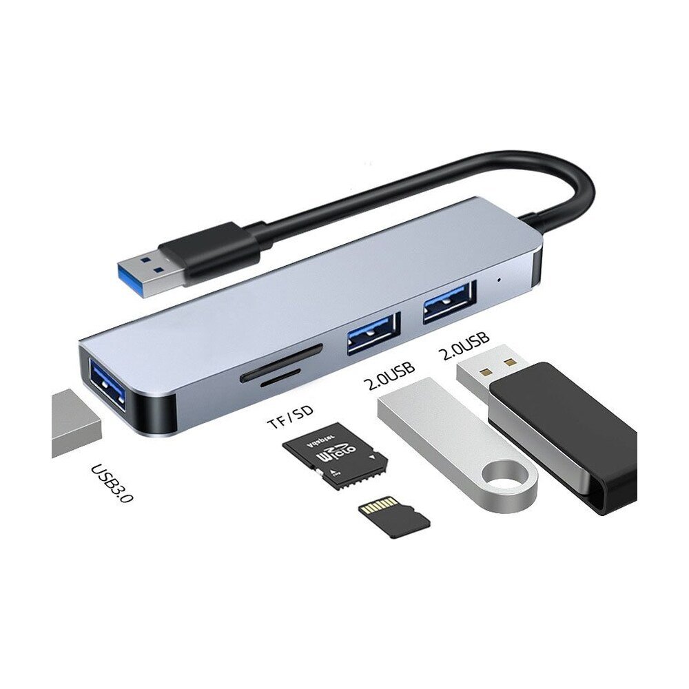USB-C 5-in-1 Docking Station, USB 3.0 Hub with SD and TF Reader - MR-DOCK-04