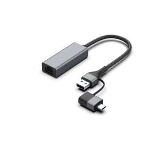 USB to RJ45 Gigabit Network Adapter, Driver-Free, with Hub - MR-DOCK-05