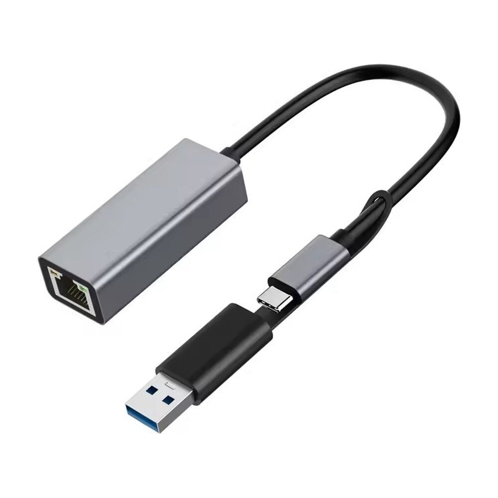 USB to RJ45 Gigabit Network Adapter, Driver-Free, with Hub - MR-DOCK-05