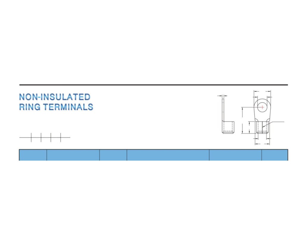 MR-DRNB Series — DIN 46234 / 46237 Ring Terminals (Non-insulated, brazed seam)