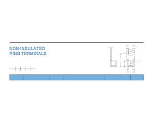 DIN 46234 / 46237 Ring Terminals — dimensioned outline drawing