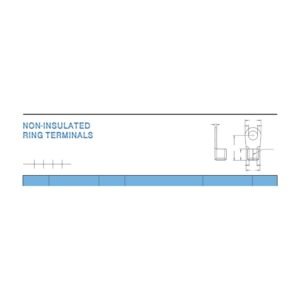 DIN 46234 / 46237 Ring Terminals — dimensioned outline drawing