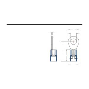 DIN 46234 / 46237 Ring Terminals — dimensioned outline drawing